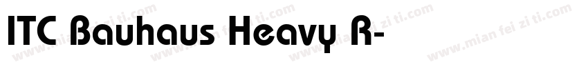 ITC Bauhaus Heavy R字体转换